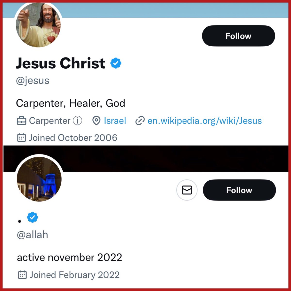 Elon Musk के ट्विटर पर Allah और Jesus दोनों  ही verified.