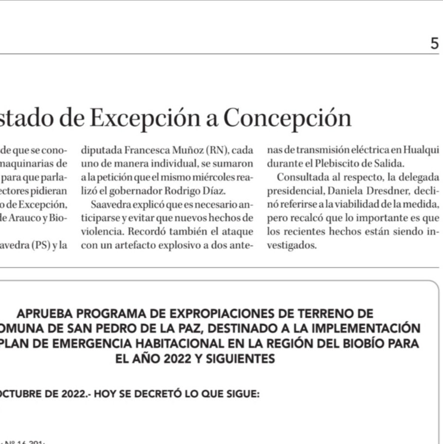 gastonsaavedra's tweet photo. 🔴[#Prensa vía @DiarioConce] 𝗣𝗮𝗿𝗹𝗮𝗺𝗲𝗻𝘁𝗮𝗿𝗶𝗼𝘀 𝘀𝗼𝗹𝗶𝗰𝗶𝘁𝗮𝗻 𝗲𝘅𝘁𝗲𝗻𝗱𝗲𝗿 𝗲𝘀𝘁𝗮𝗱𝗼 𝗱𝗲 𝗲𝘅𝗰𝗲𝗽𝗰𝗶𝗼́𝗻 𝗮 𝗹𝗮 𝗽𝗿𝗼𝘃𝗶𝗻𝗰𝗶𝗮 𝗱𝗲 𝗖𝗼𝗻𝗰𝗲𝗽𝗰𝗶𝗼́𝗻 

▶️Desliza para leer la noticia completa

#SerDeVerdad #TuComunaMiCompromiso https://t.co/TNfqrUxdVU