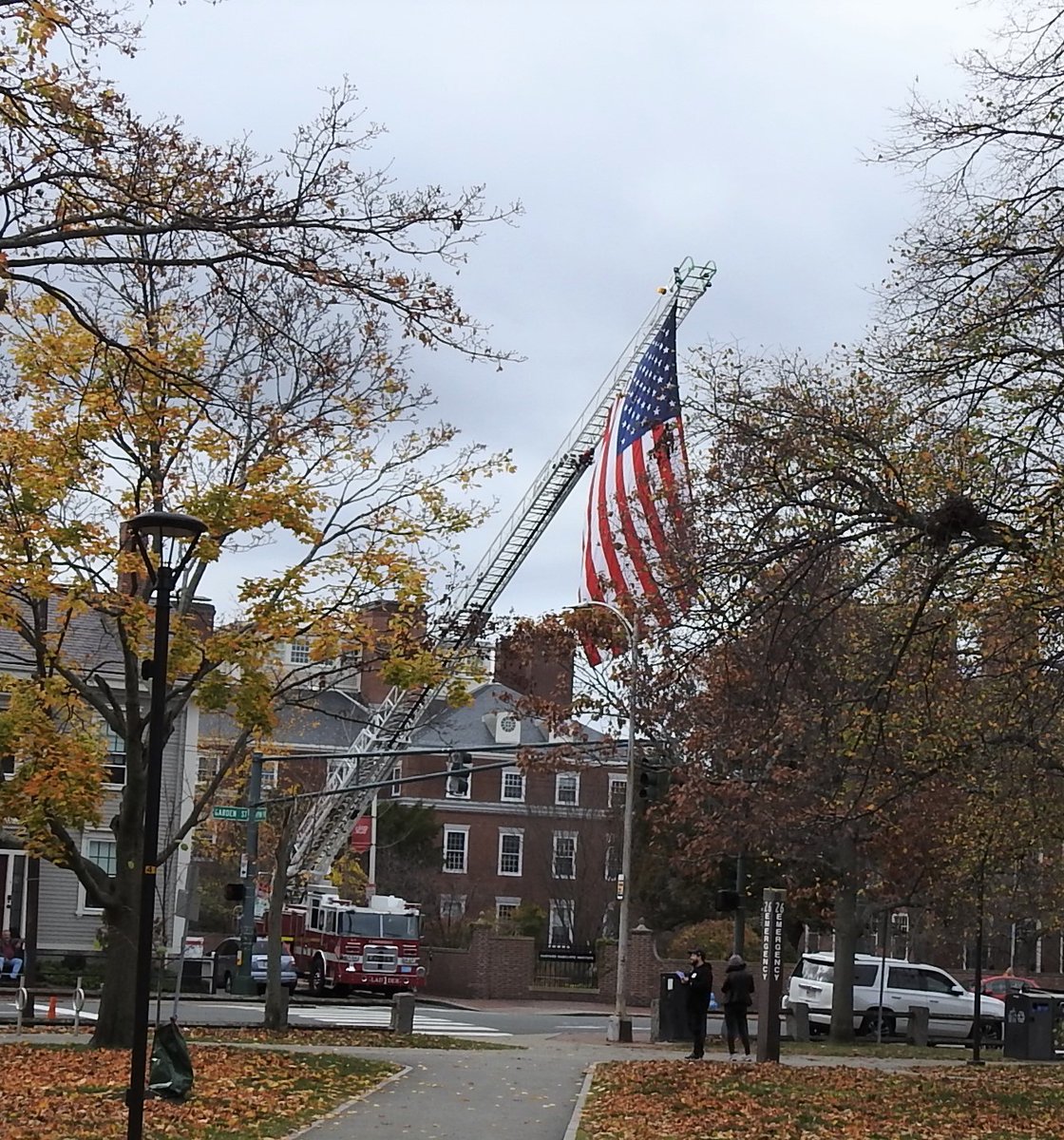 I) Veterans Day Observance 2022:
There was a great turnout to honor our Veterans at today's observance on the Cambridge Common. Thank you to all our Veterans for their service and sacrifice. We owe them a debt which we can never repay.
<a href="/CambMaVet/">Veterans' Services</a>