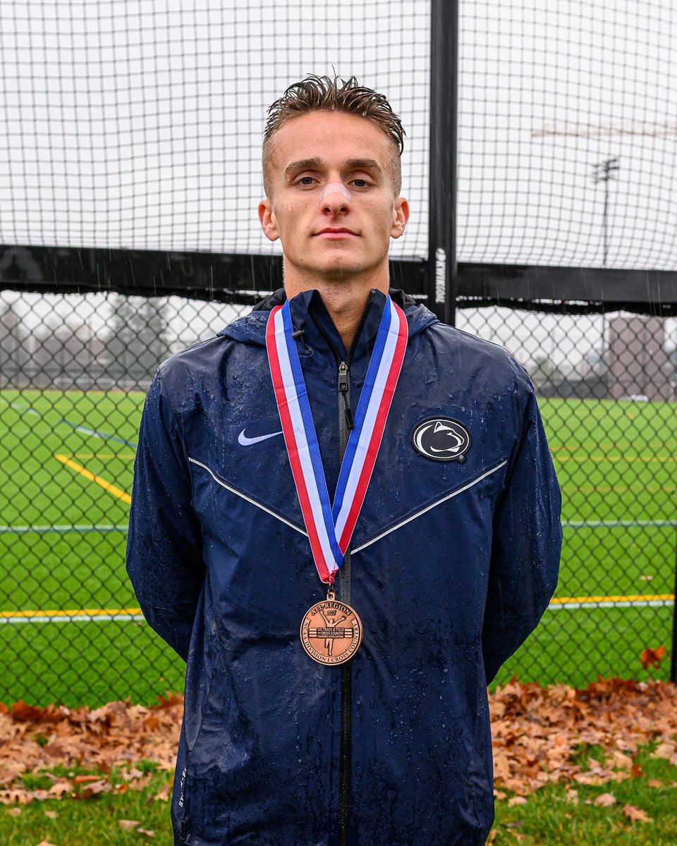 PennStateTFXC's tweet photo. The Nittany Lions earned 3️⃣ All-Region nods today!

Faith DeMars, Kileigh Kane, and Brandon Hontz brought home the hardware!🏅🏅🏅 

And to Nittany Nation, Thank YOU for your support of all of our student-athletes!! 🦁 

#WeAre | #PSUXC | #NCAAXC https://t.co/438Pd43DqM