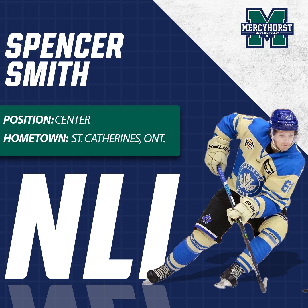 HurstMHockey's tweet photo. SIGNED!!! 

Welcome to Erie @SpencerSmith_63 

#HurstHockey #Mercyhurst https://t.co/ZVPFQeaCzV