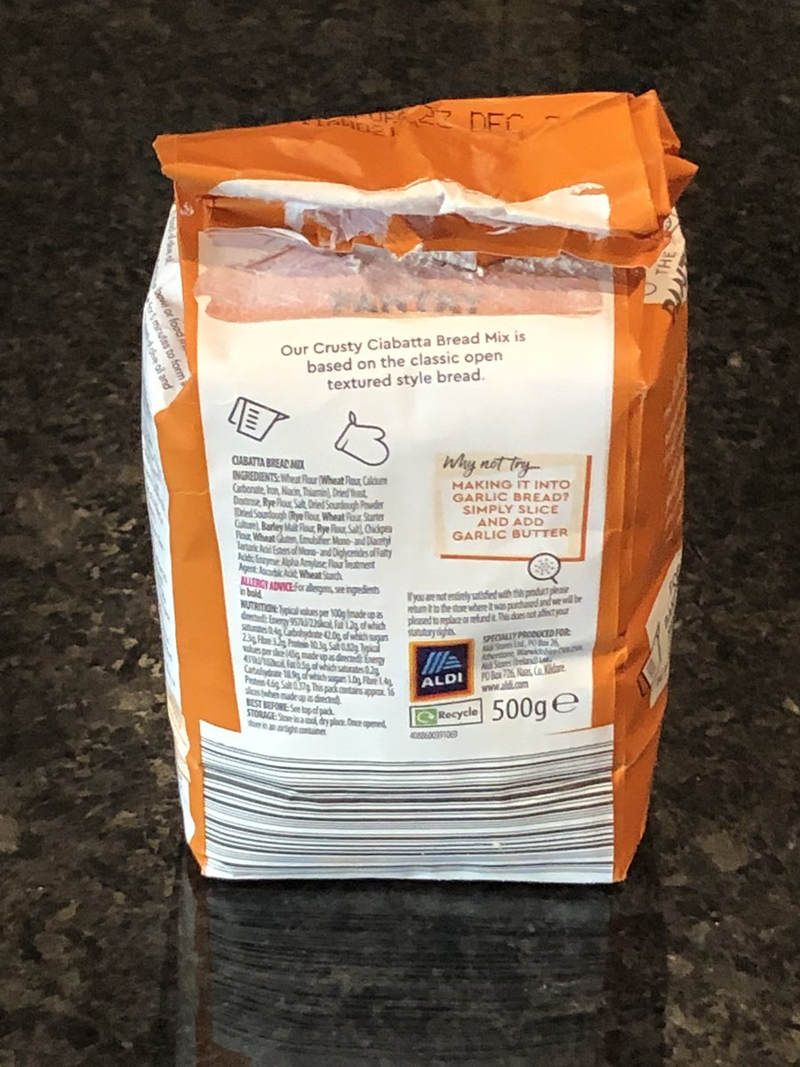 snapperjim's tweet photo. Shocking discovered today #livebugs in a packet of #ThePantry #CrustyCiabatta #Beadmix bought from #Aldi #SherburnInElmet @AldiUK i will be returning the product for a full #inspection #food #hygiene #PublicHealth @SWNS @yorkshirepost #homecooking #bread #flour mix #kidscooking https://t.co/scVBWh1mLe