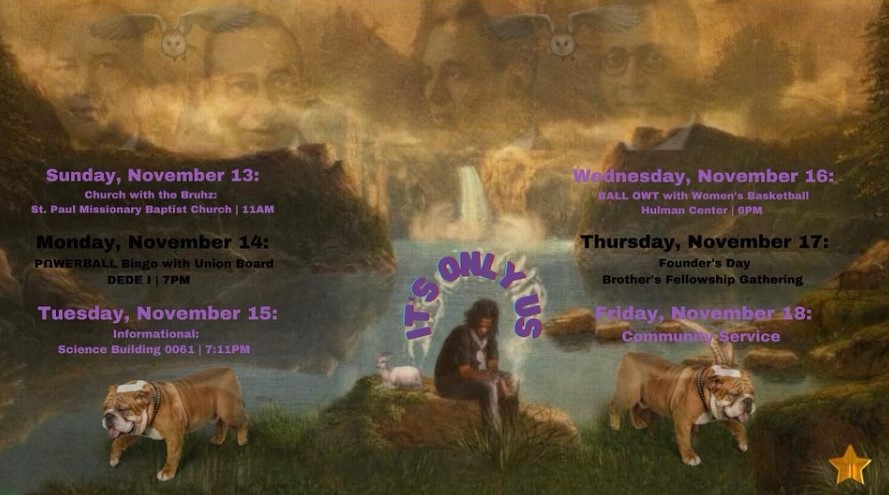 Tomorrow is the start of <a href="/ChiSigmaQues/">Chi Sigma Ques</a> Week! See the flyer for full details.