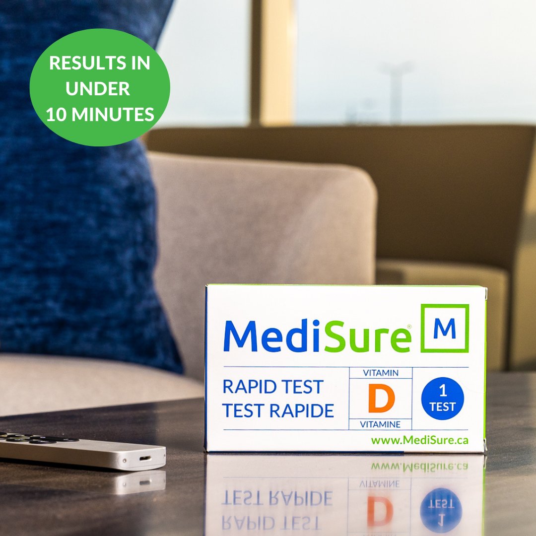 Our self-administered test gives you a real-time measure of your body's Vitamin D levels in the comfort of your home! 

Visit medisure.ca/VitaminD to order.