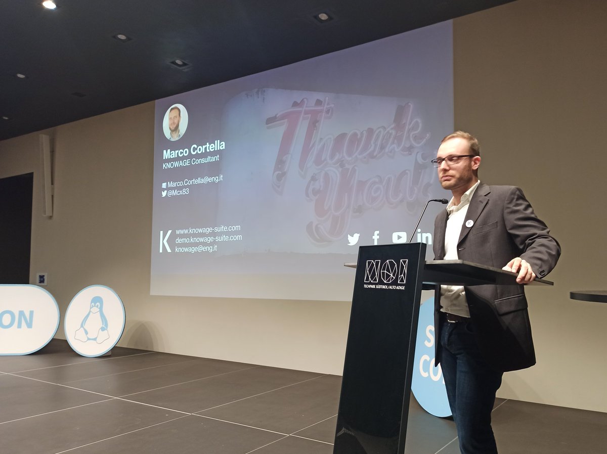 SFScon's tweet photo. KNOWAGE is the open source analytics and business intelligence suite made in Italy. Constantly evolving, thanks to the open source community support @Mcx83 Marco Cortella at #SFScon22 @knowage_suite https://t.co/4MRm3B5DdS