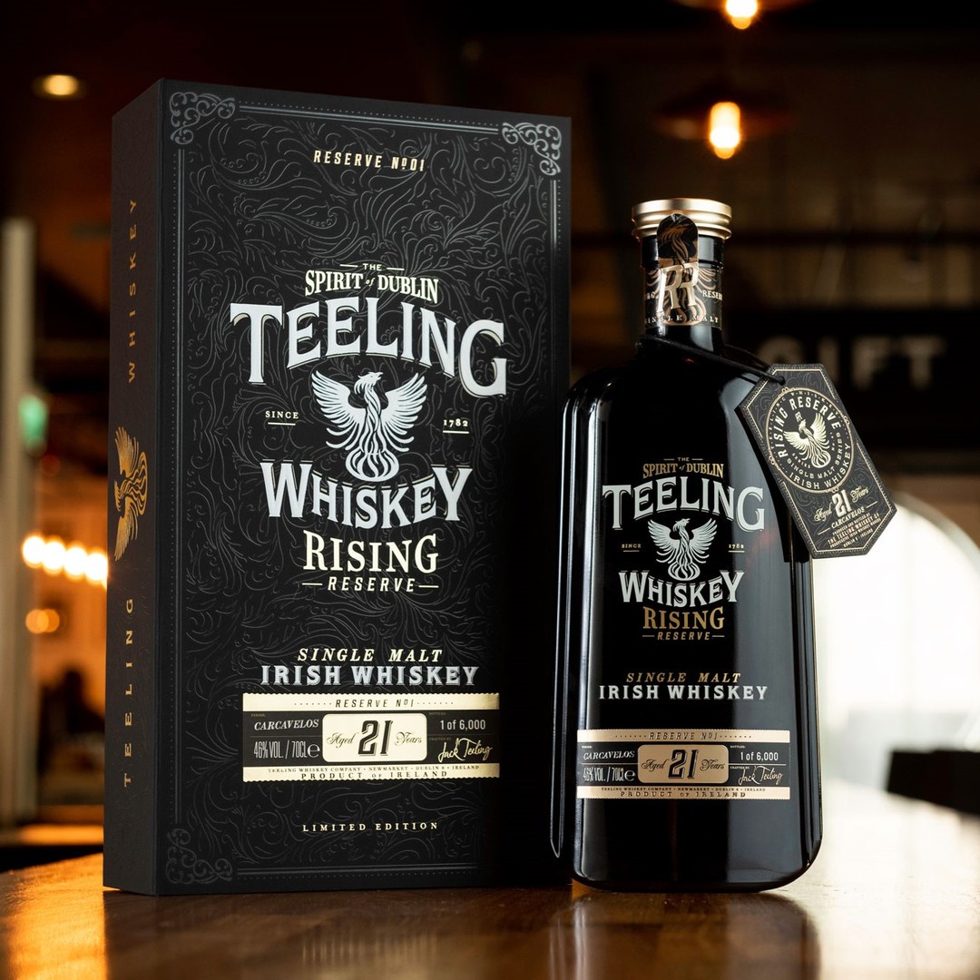 NEW IN 🚨 

Teeling Rising 21 Year Old Reserve! A limited edition bottling from Teeling's very best single malts. Aged in ex-bourbon casks before receiving a finishing in unique Portuguese Carcavelos white port casks. 

bit.ly/3TnNDws