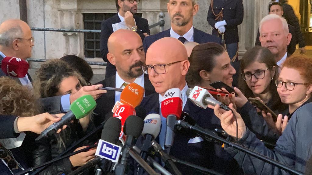 #Manovra: il #futuro del #Primario passa dal taglio del cuneo fiscale e da interventi sul #credito e sulla #GestioneDelRischio.

Intervento del presidente Tommaso #Battista al tavolo di confronto a Palazzo Chigi col Premier Giorgia #Meloni.

bit.ly/3E1xFlP