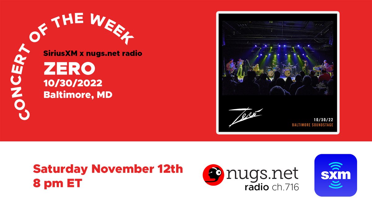 🎧 Listen to the full Zero show from 10.30.22 at <a href="/BmoreSoundstage/">Baltimore Soundstage</a> on <a href="/SIRIUSXM/">SiriusXM</a> <a href="/nugsnet/">nugs</a> radio channel 716 this Saturday at 8pm ET or at 2nu.gs/sxm
#concertoftheweek #archive