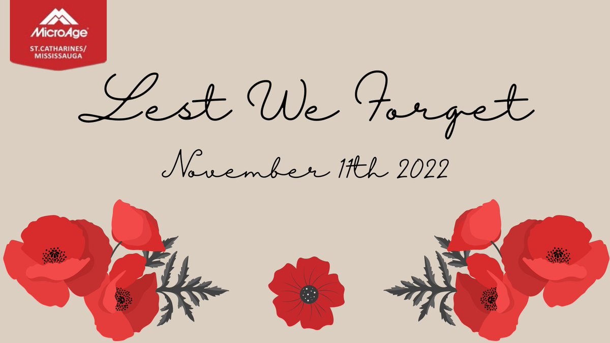 MicroageTech's tweet image. Today is Remembrance Day, a time when we remember and honor all those who have fought for our country.

#RemembranceDay   #RemebranceDay2022