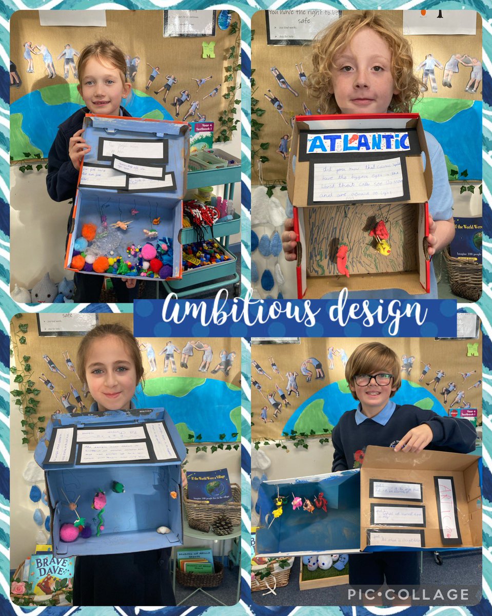 ctkprmcardiff's tweet photo. We worked so hard in Year 4 to research, design and create these shoeboxes based on a particular ocean environment, we’ve almost all finished... #ctkcardiffy4 #blueabyss @CSC_Wellbeing @ThriveApproach @CSC_ExpArts @csc_stem https://t.co/ImyD4ZOocO
