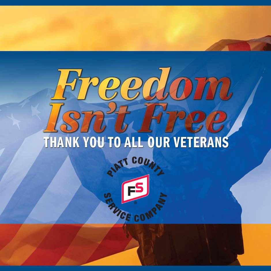 Piatt FS would like to Honor and Thank all who have served our country. 🇺🇸
Happy Veterans Day!