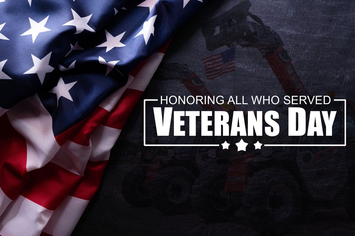 Star_Equipment's tweet photo. Happy Veterans Day! A special thank you to all those who served and are currently serving our country! 

#VeteransDay #thankyouveterans #supportourveterans https://t.co/ufWKtS8tG7