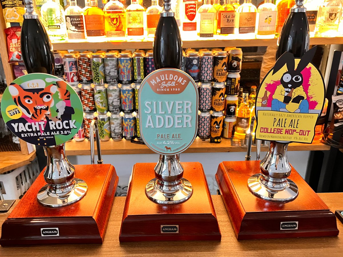 Friday beers at The Magnet 🧲 

@OnlyWithLoveBrewery 
• Yacht Rock (3.8% & Vegan)

@mauldonsbrewery 
• Silver Adder (4.2%) 

@jackrabbitbrewing
• College Hop-out (4%) 

#magnetcolchester 
#onlywithlovebrewery 
#mauldonsbrewery 
#jackrabbitbrewing 
#veganrealale