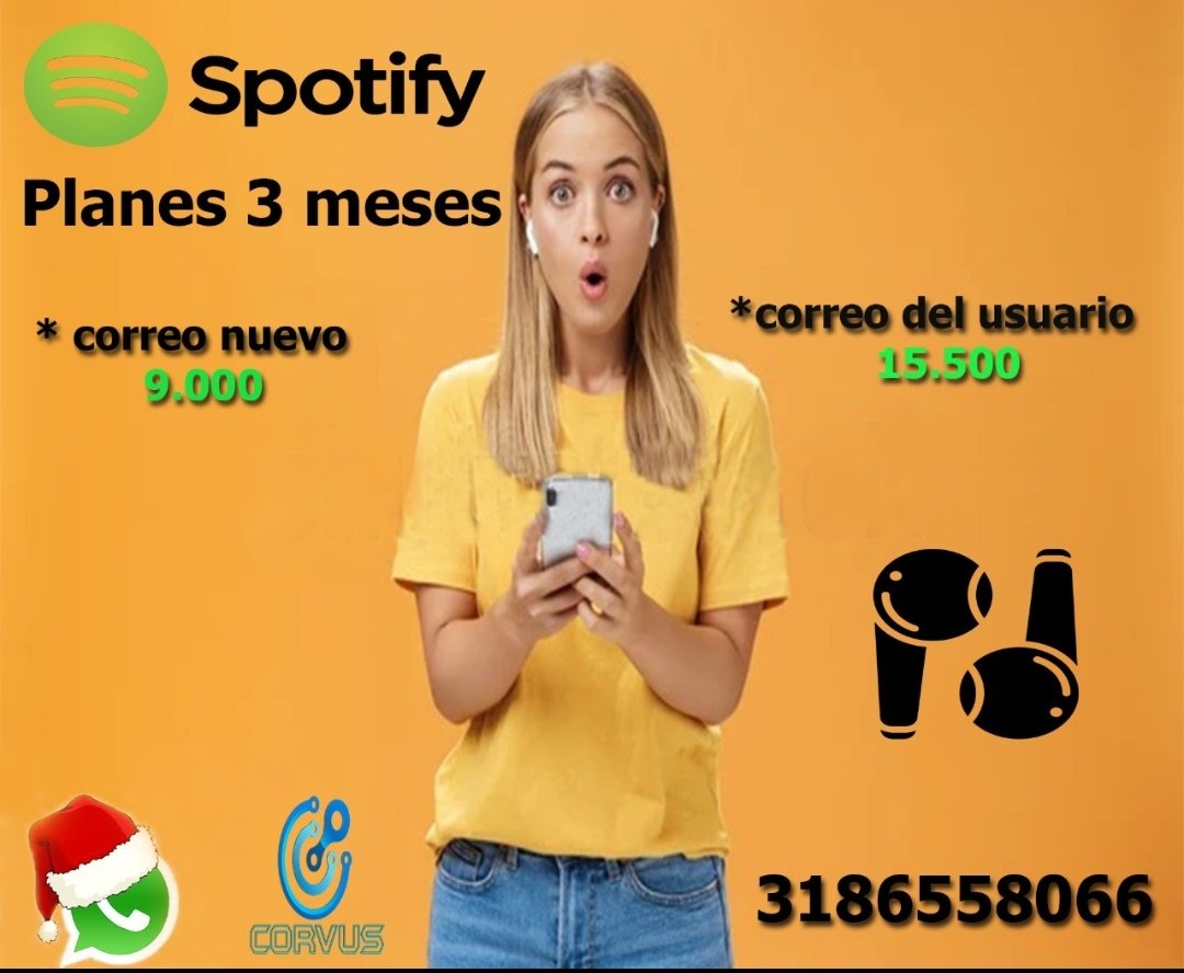loroloco5693838's tweet photo. #PROMO 
#megapro 
#Spotify 
#comprasonline 
#compraseguro
#ventas 
#Colombia 
#Musica #fridaymorning https://t.co/nkAzlj4xov