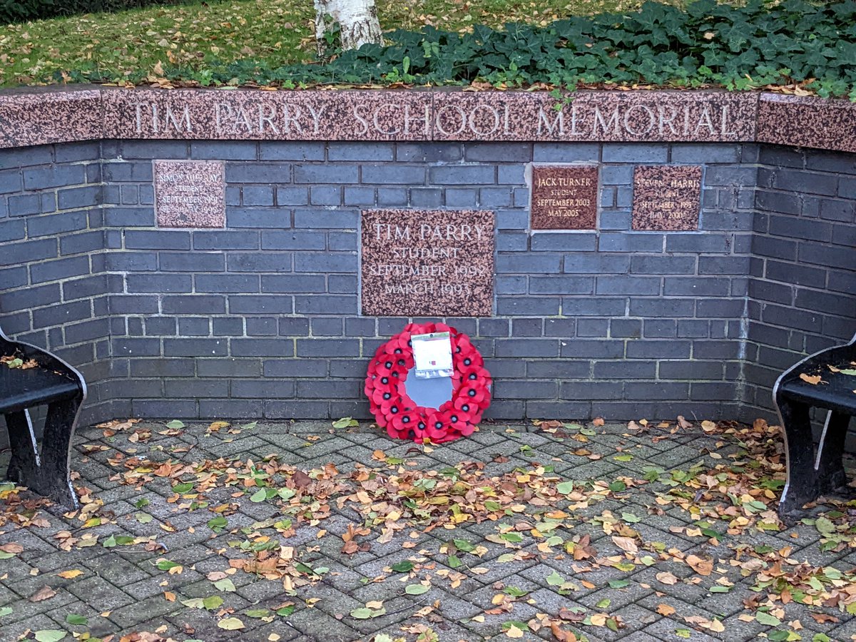 Today, students and staff observed a minute's silence to pay respects to those who have fallen in the service of their country. Mr Evans and Student Leaders laid a wreath of poppies in our memorial garden. They will represent the school on Sunday at the local remembrance service.