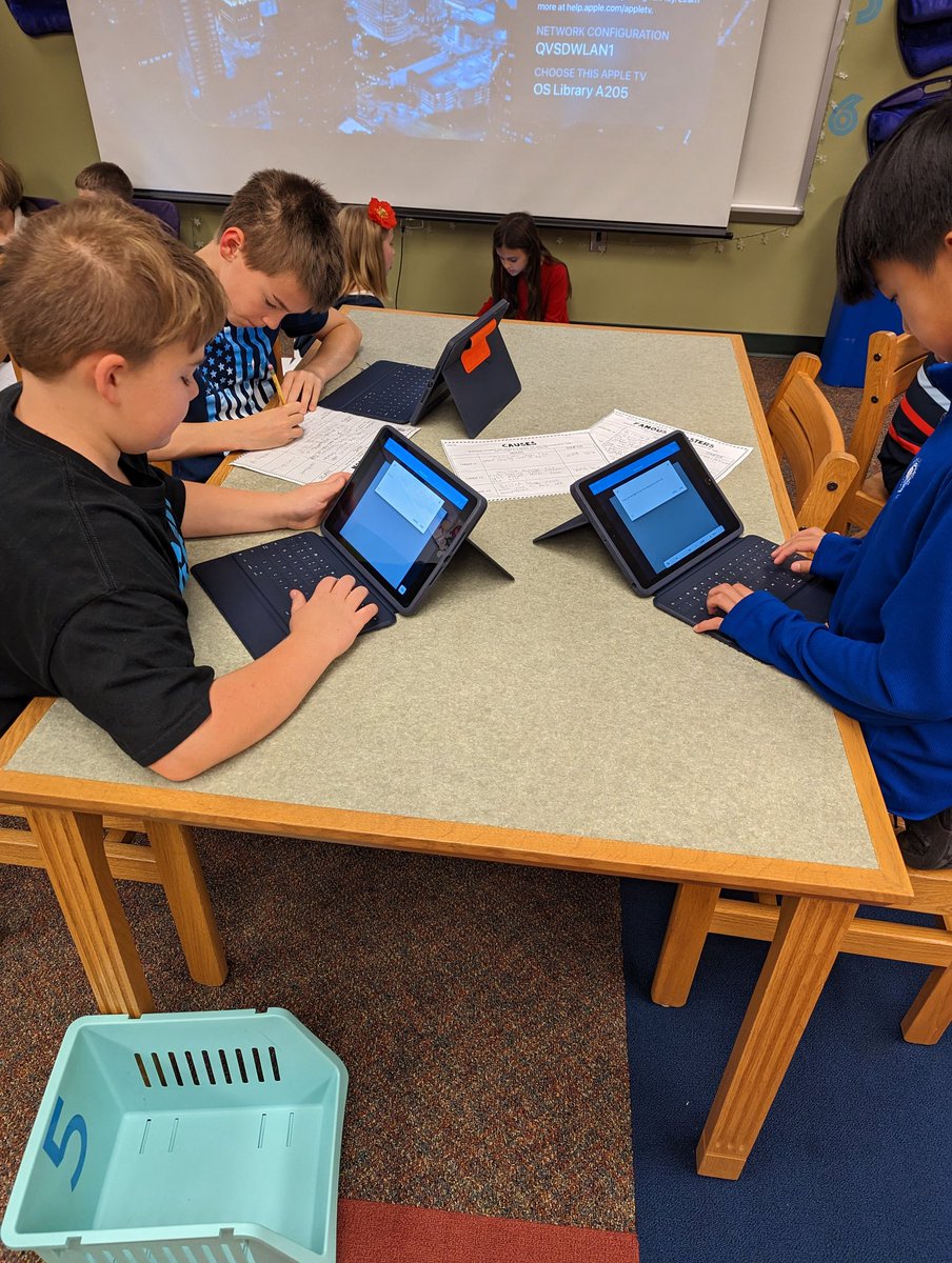 os_librarian's tweet photo. 5th is using their research and @BookCreatorApp to make their own non-fiction books about natural disasters!! #libraryisfun #researchskills https://t.co/u88auCxsGg