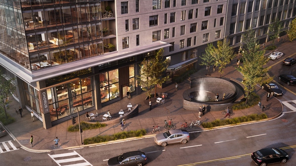 multistudio_'s tweet photo. Check out @LilyJaniak's article about this collaboration. We worked alongside #AlignRealEstate &amp; #ChorusHall to create a multipurpose building that lends itself to the community. There will soon be a plaza, designed by @fridaescobedo that activates the urban corner. #Multistudio https://t.co/su8cNKK74o