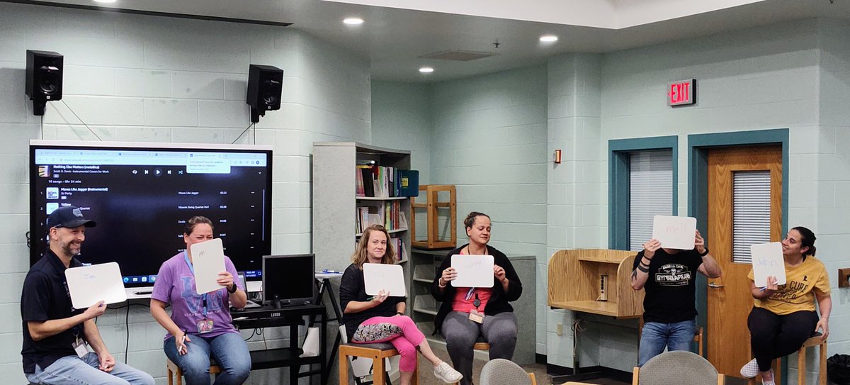 MillCreekMSCCPS's tweet image. Our co-teachers today - modeled after the Newlywed Game - proved just how well they know each other/work together. Our discussion highlighted the role of a co-teacher and co-teaching strategies. #FunPD #HereAtMillCreek