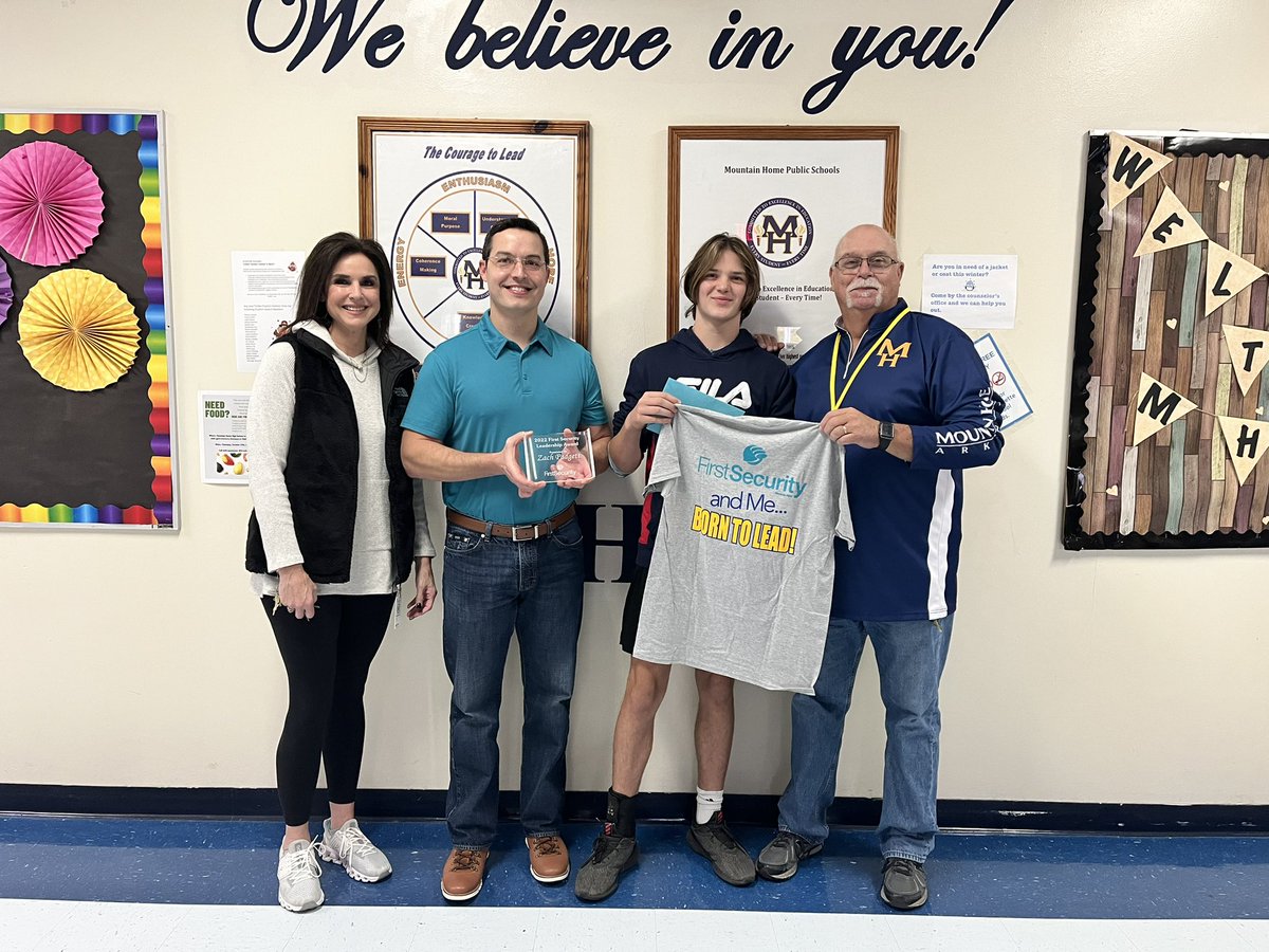 Thank you <a href="/FirstSecurityBa/">First Security Bank & Trust</a> for recognizing our student in the month. Congratulations, Zac 💙💛