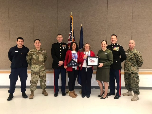 Clermont thanks all the Veterans in our community for their service. This year to honor Veterans Day, Clermont ES was presented with a flag of the United States of America that was flown over the Pentagon! #FCPSHonorsVeterans <a href="/FCPSR3/">FCPS Region 3</a> <a href="/fcpsnews/">Fairfax Schools 🌟</a>