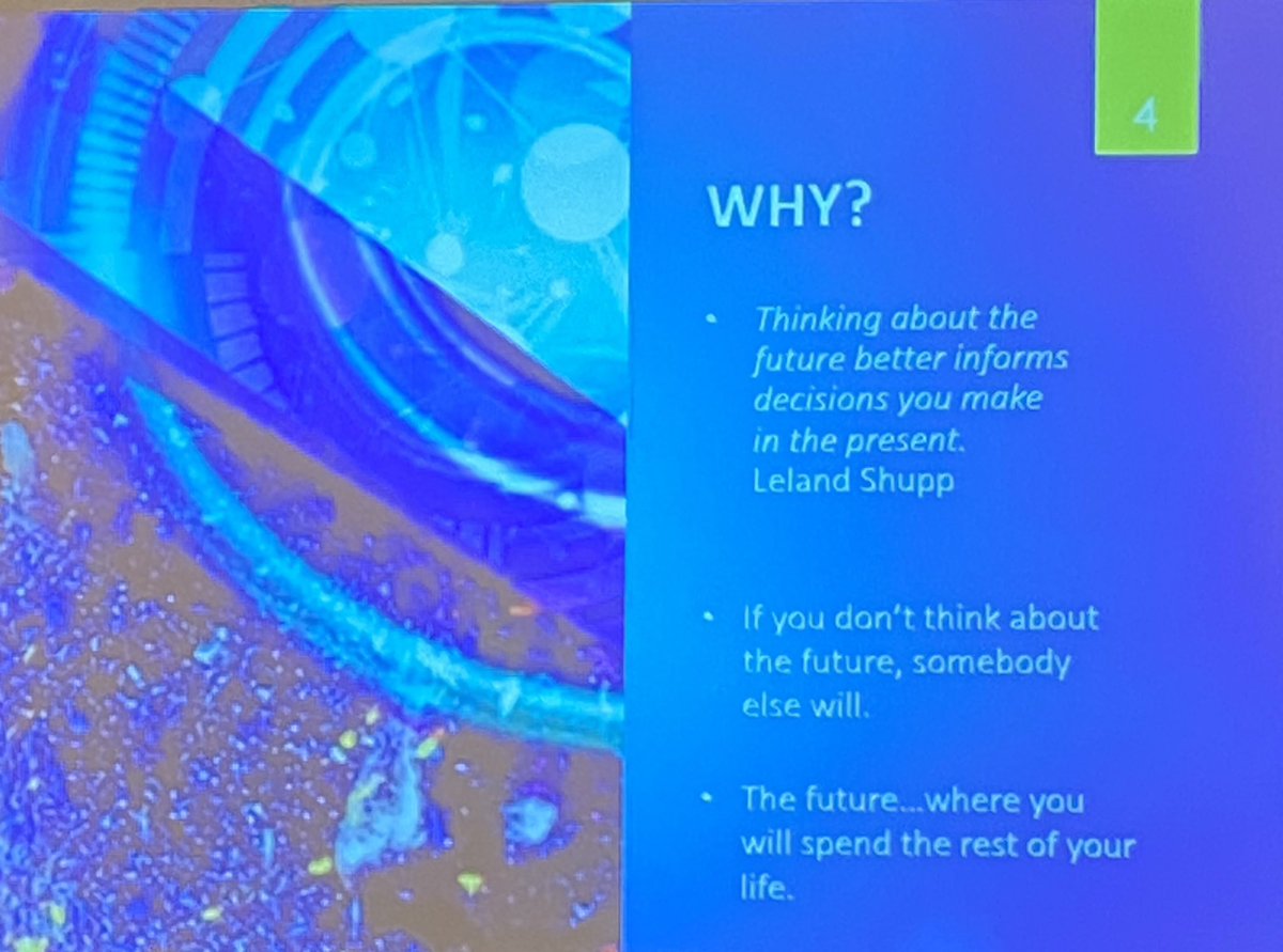 What does it look like, and how can we, bring futures/foresight work more front and center in evaluation? #Eval22