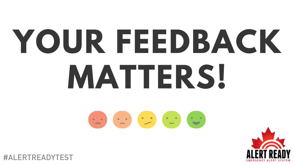 AlertReady's tweet image. The #AlertReadyTest is complete ✅ Today was test day for Alert Ready, Canada’s national public alerting system. 

Did you get the alert? Let us know your feedback here peasi.com/alert-ready-su…

#AlertReadySurvey