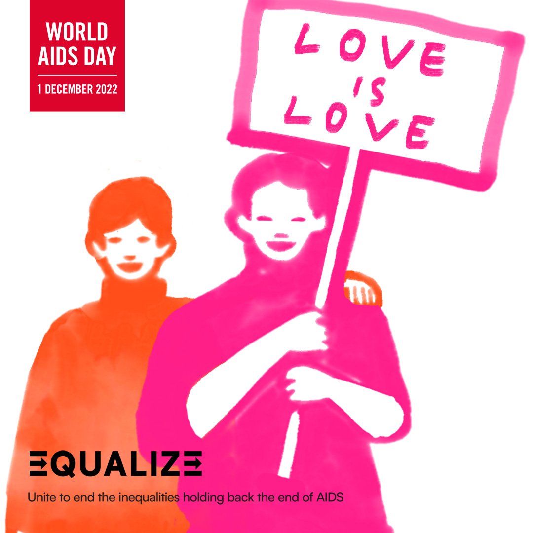 All people are born free and equal in dignity and rights. In the lead up to #WorldAIDSDay on 1 December, let's unite to end the inequalities holding back the end of AIDS. Let's #Equalize!