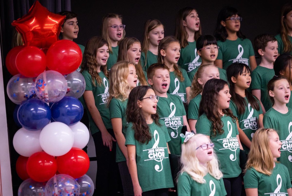 Jack_D_Johnson's tweet photo. Happy Veterans Day to all of our United States veterans and active duty military. It was an honor and a privilege to celebrate you this morning. Our 4th grade Honor Choir gave a beautiful performance with the help of @MsCornishMusic 
#JESfamily #DragonProud #InspireExcellence https://t.co/7wjSJC9hzF