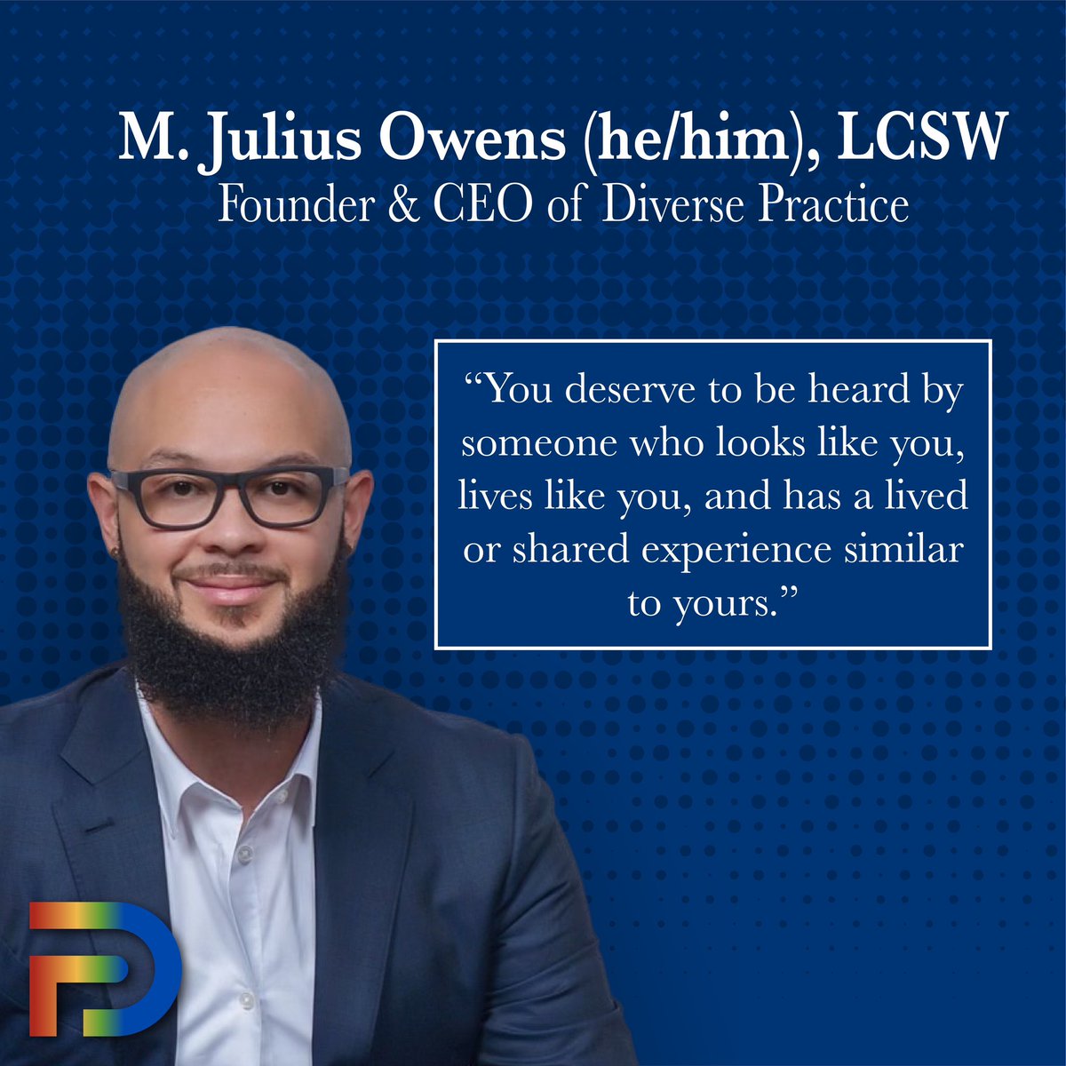 DiversePractice's tweet photo. The Founder of Diverse Practice.
#DiversePractice #health #healthychoices #healthylifestyle #healthyliving #mental #mentalhealth #blacktherapist #emotionalwellbeing #healing #blackmentalhealth #stress #therapist https://t.co/fhwh8CSPbe