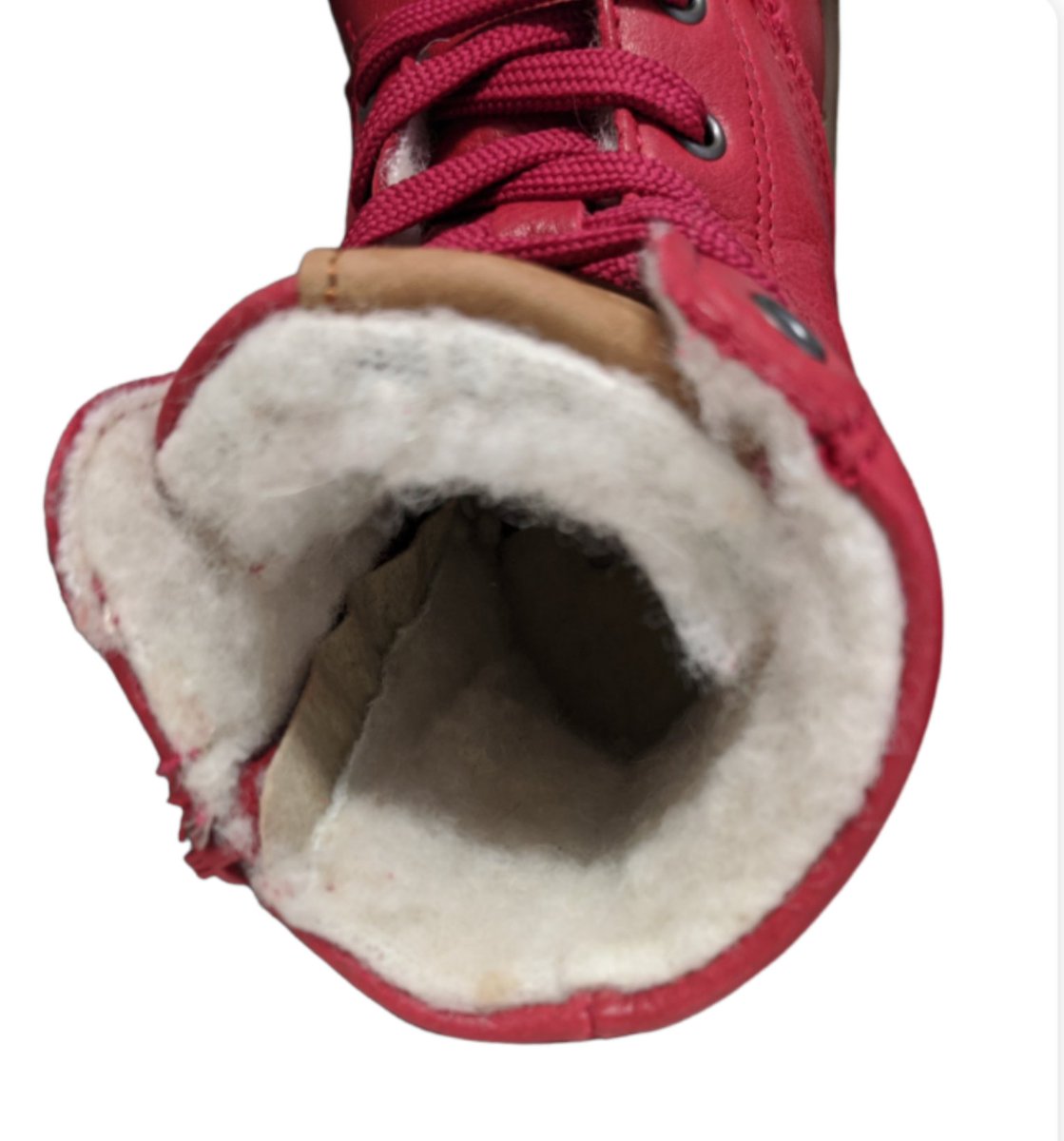 Selling like crazy leather and fully lined in wool and a zip fastening with laces too.
emmanuellemarshall.com
Kids footwear