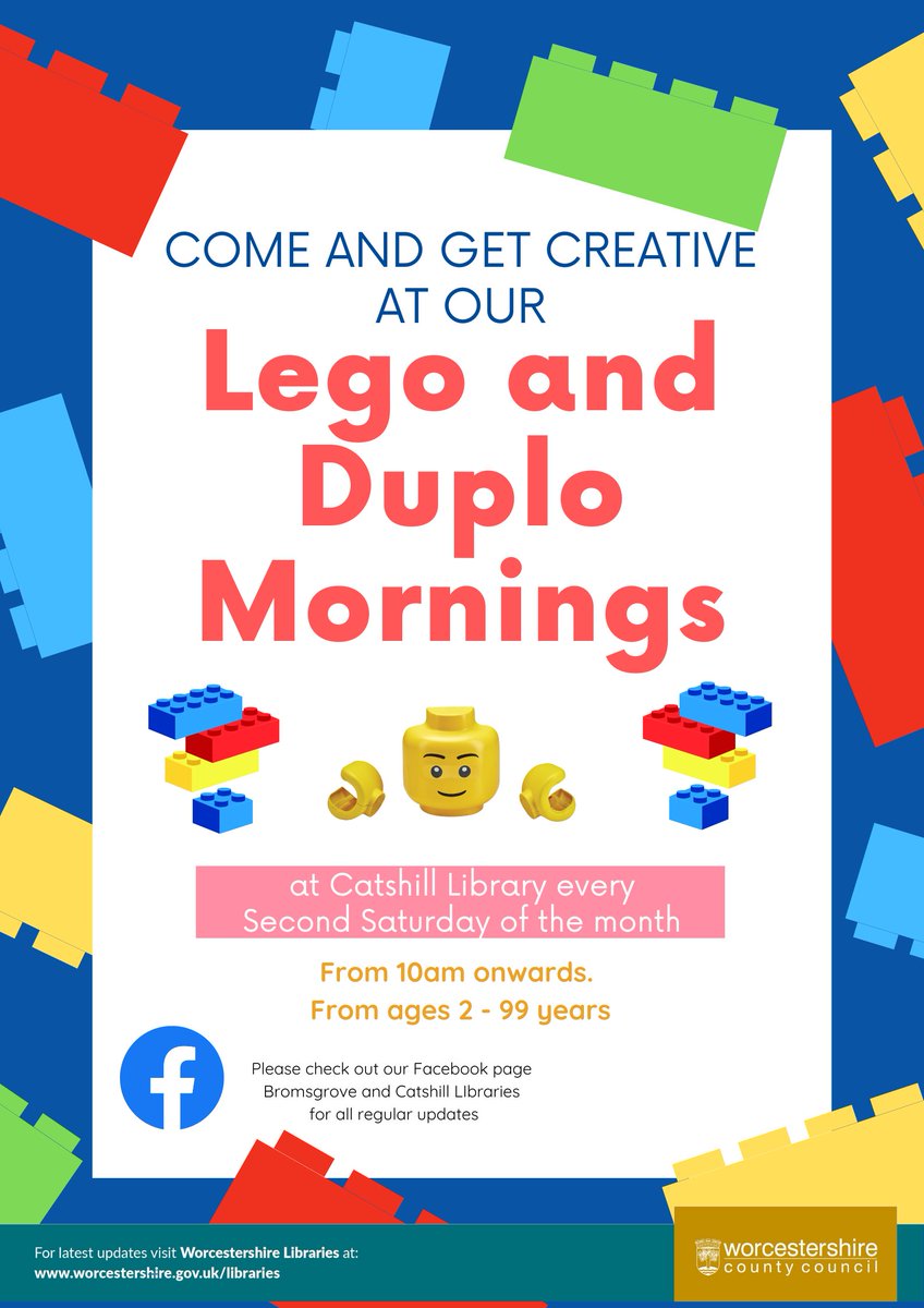 This is the start of Catshill Saturfundays! Tomorrow is Lego and Duplo Morning so head on down after we open at 9:30am!