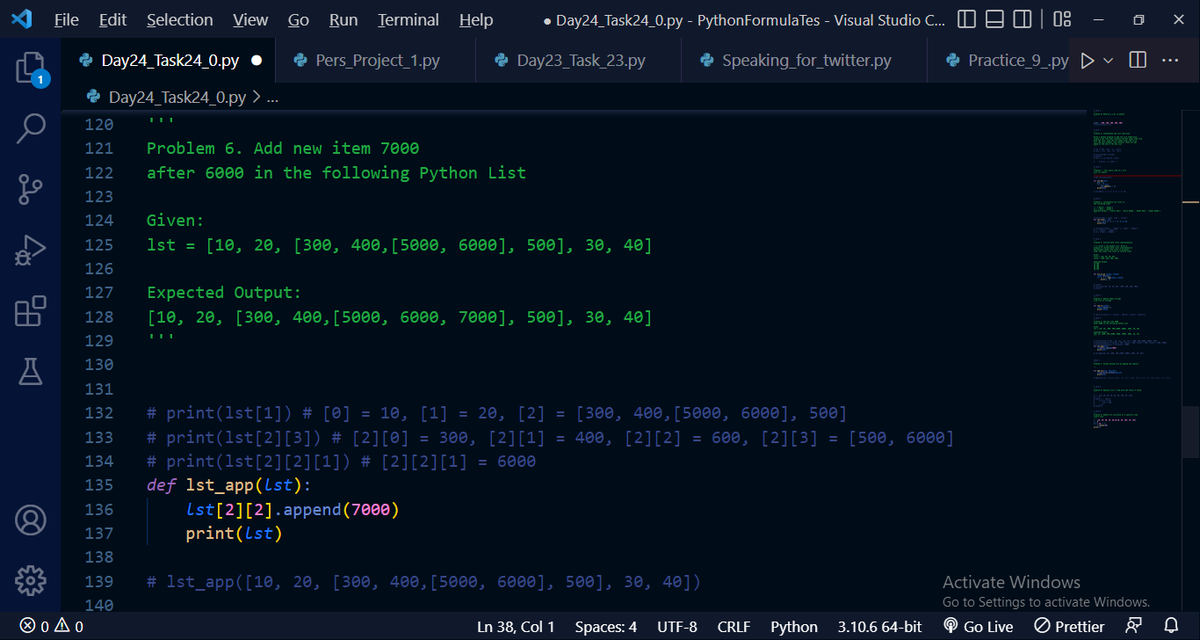 pycham_roman's tweet image. My 24 day/ #100daysofcoding
#Python Well, I solved over 8 problems
#pythonprogra😅 mming 😃 I 😃 got 😃 list 😂 in 😂 python 😉 with 😅 deep 😃 understanding
😃#python3 😃 Today 😂 I 😂 was 😉 so 😅 productive 😅😃😃😃😂😂😉