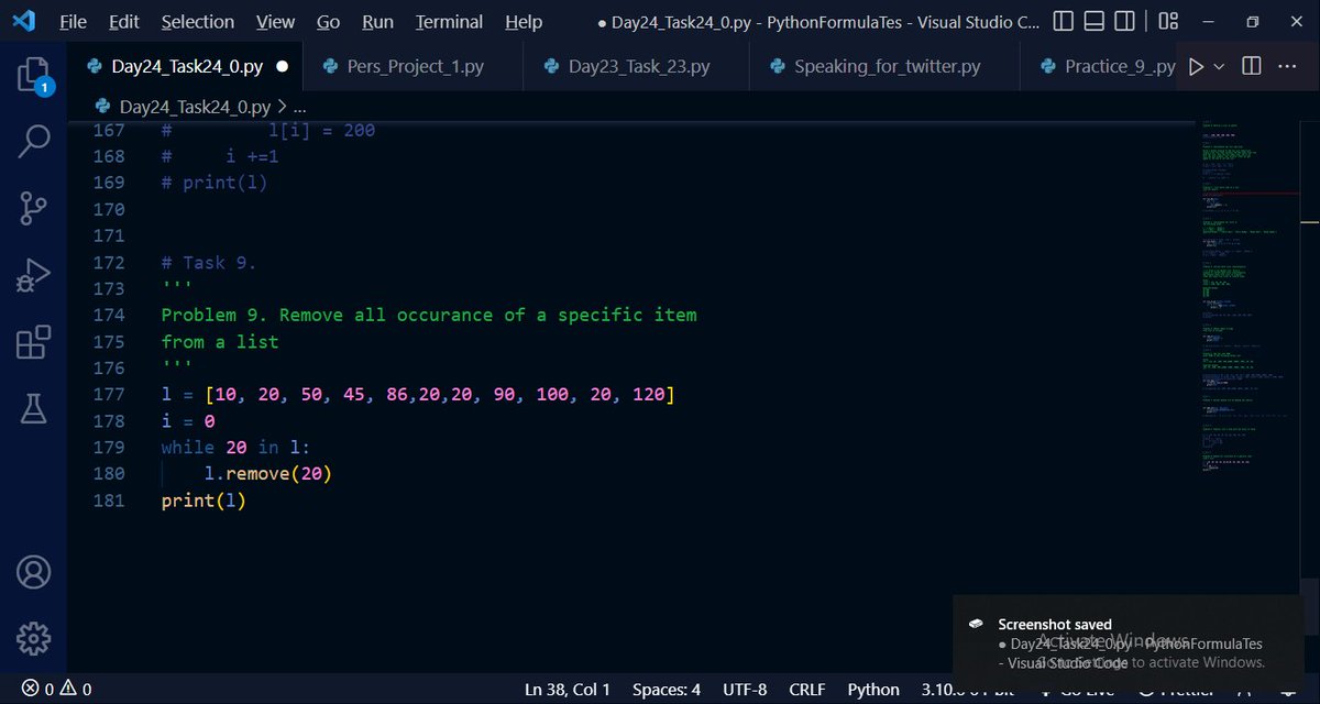 pycham_roman's tweet image. My 24 day/ #100daysofcoding
#Python Well, I solved over 8 problems
#pythonprogra😅 mming 😃 I 😃 got 😃 list 😂 in 😂 python 😉 with 😅 deep 😃 understanding
😃#python3 😃 Today 😂 I 😂 was 😉 so 😅 productive 😅😃😃😃😂😂😉