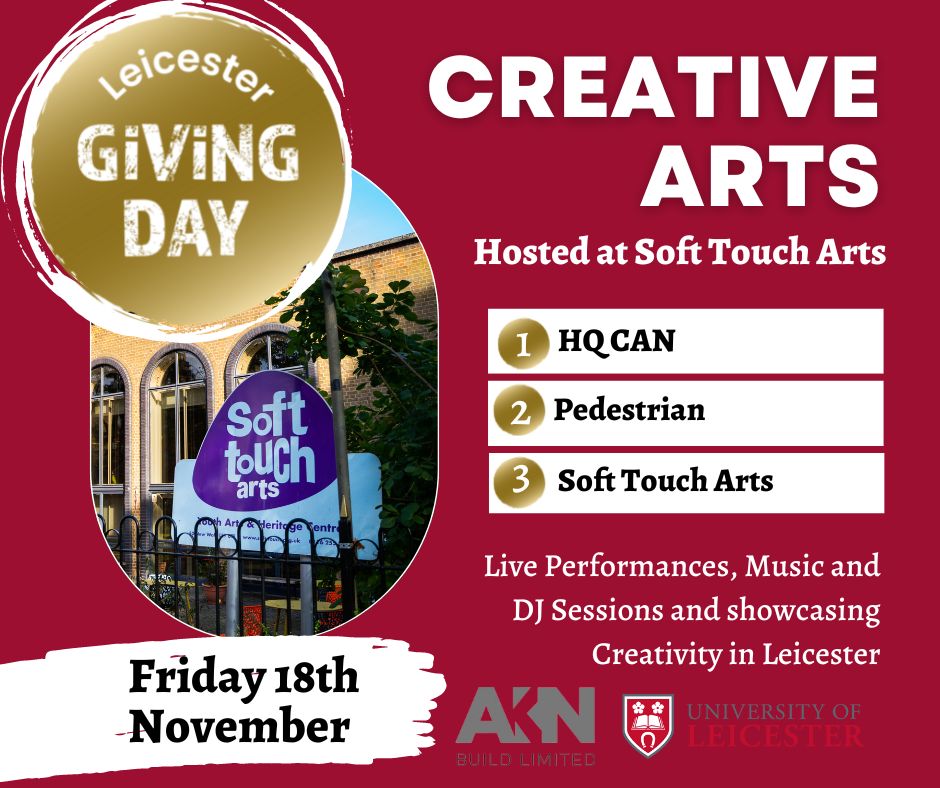 We're delighted to be hosts for the Creative Hub with <a href="/Embark_CSR/">EmbarkCSR</a> <a href="/HQ_CAN_CIC/">HQ CAN</a> @Pedestrian <a href="/SoftTouchArts/">Soft Touch Arts</a> on 18/11/22 11-3pm.  Come &amp; find out how engaging with arts, media &amp; music makes a difference to people's lives &amp; enjoy some great food from our cafe. 50 New Walk LE1 6TF