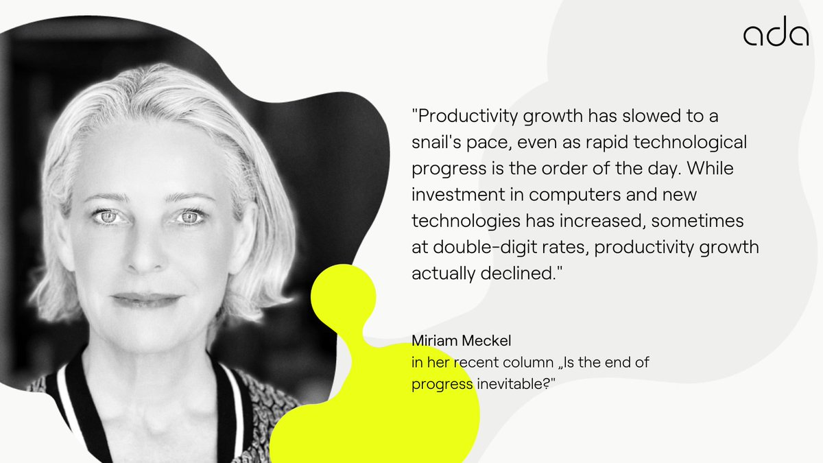 ada (@join_ada) on Twitter photo Despite technical innovations, it seems to be getting more difficult to make great strides.
"Is progress a dying concept?" asks <a href="/mmeckel/">miriam meckel</a> in her new column – and explains why linear progress is not the only thing that matters.
ada-magazin.com/en/the-end-of-… Despite technical innovations, it seems to be getting more difficult to make great strides.
"Is progress a dying concept?" asks <a href="/mmeckel/">miriam meckel</a> in her new column – and explains why linear progress is not the only thing that matters.
ada-magazin.com/en/the-end-of-…