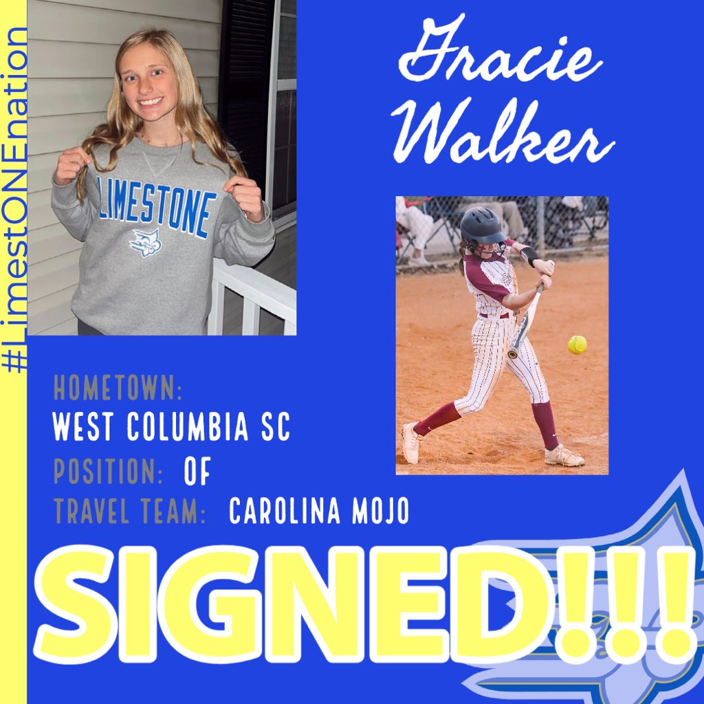 Signed!!! 
Welcome to the Rock and the Limestone Family!!!

@graciewalkerr 

It’s a great day to be a Saint!!! 

💙💛🤍