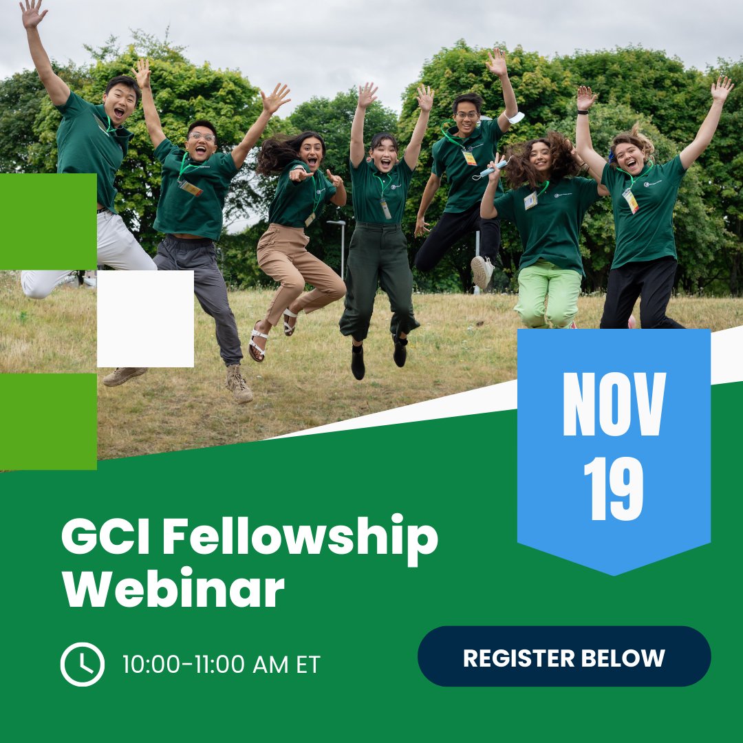 GoGCI's tweet photo. Do you want to learn more about the 2023 GCI Fellowship? We're hosting an informational webinar on Saturday, November 19. Don't forget to register!
🌐 https://t.co/Px6qP0SxhX
#globalcitizensinitiative #globaleducation #globalcitizenship #collaboration #lifelongcommunity https://t.co/GfmaLaT1qJ