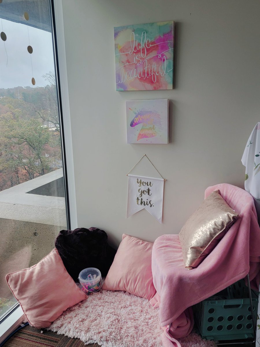 VenishaJ_EdS's tweet photo. With the increase in Safe Place Pass use today, I am reminded weather affects mood &amp; temperament. Support #StudentMentalHeath with safe &amp; supportive environments. Check out my safe space corner - pillows, inspiration, fidget toys. @SEL_APS @aps_support @APSAcademics https://t.co/hjbCCXbwPi