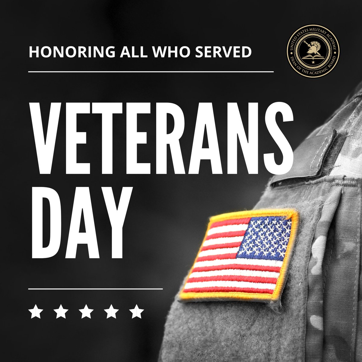 Veterans play an important role in our society, helping to connect the public with the Army and inspire the next generation to serve. Thank you to our veterans, past and present, for your service and your sacrifice. 

#VeteransDay #SoldierForLife #GoArmy #WestPoint
