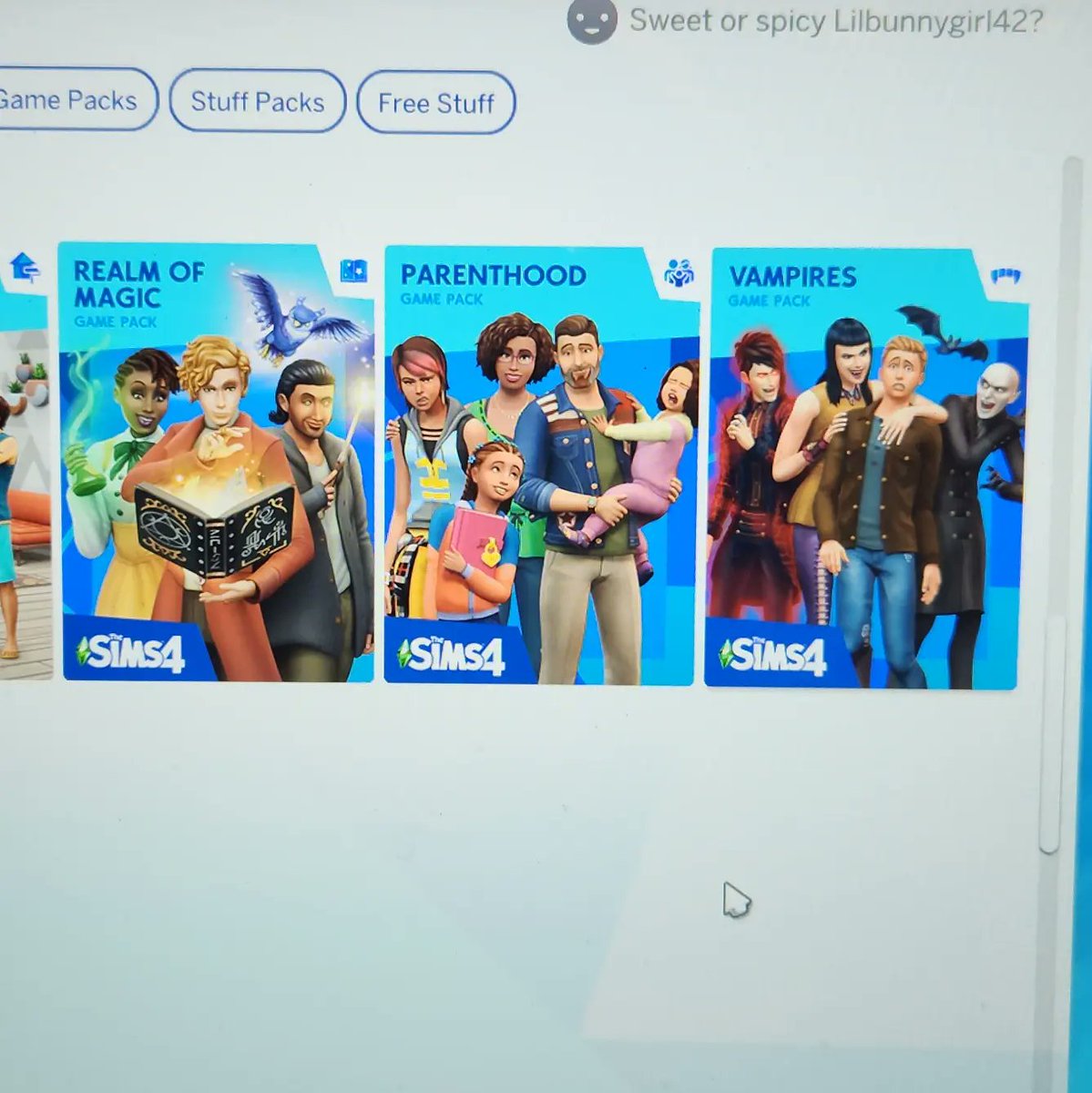 FairyGirlGam3r's tweet photo. All the Game Packs i have in The Sims 4 update

#fairy_girl_gamer #sims4  #sims4gameplay #sims4letsplay #gamer #gamergirl #simsgameplay #simsletsplay #thesims4 #simslife #simslife4 #simsstory #simsgamer #sims4letsplay #sims4gameplay #100babychallenge #gamepacks #sims4gamepacks https://t.co/2WwwW4X9nX