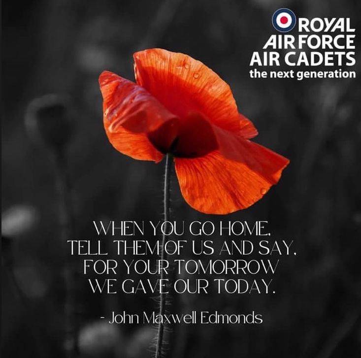 They shall grow not old, as we that are left grow old: 
Age shall not weary them, nor the years condemn.
At the going down of the sun and in the morning
We will remember them.