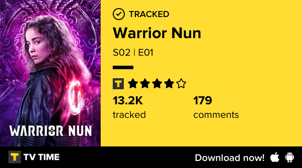 smurft's tweet photo. I've just watched episode S02 | E01 of Warrior Nun! https://t.co/x4pEbI9qEX #tvtime https://t.co/wcoidCkV6r