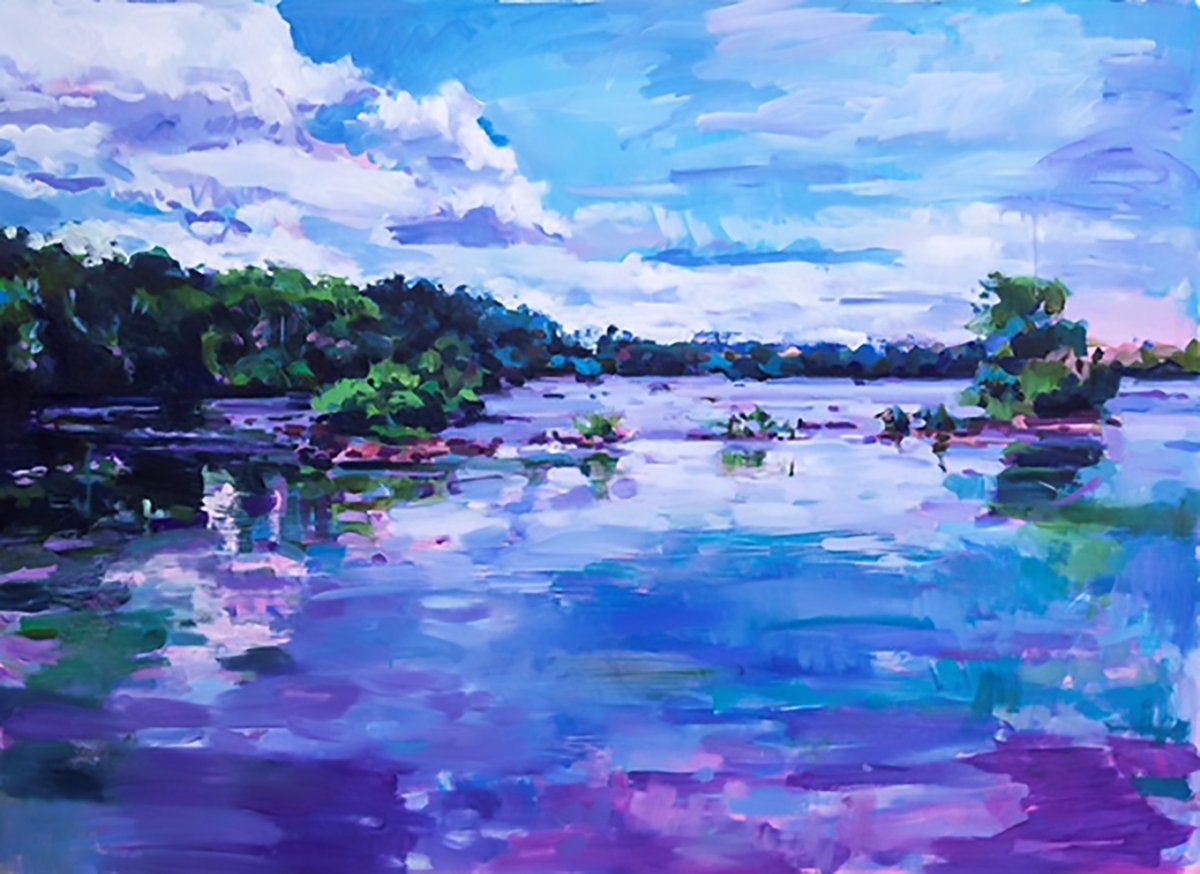 atriumgallery's tweet photo. This Week's Feature!
"Profundidad"
Paula Cecchi

This is one of the largest and most impressive works in our current Cecchi exhibition. The beautiful deep blue and purple palette is one of the many enticing elements of this work. https://t.co/AzFYIoXkuv