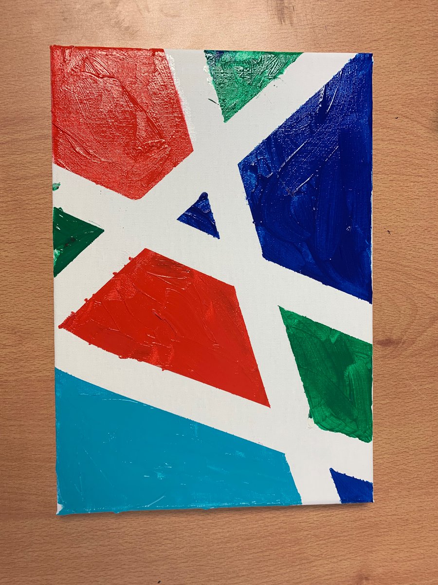 Chruthaigh daltaí na chéad bhliana saothar ealaíne ar chanbhás inniu 🎨