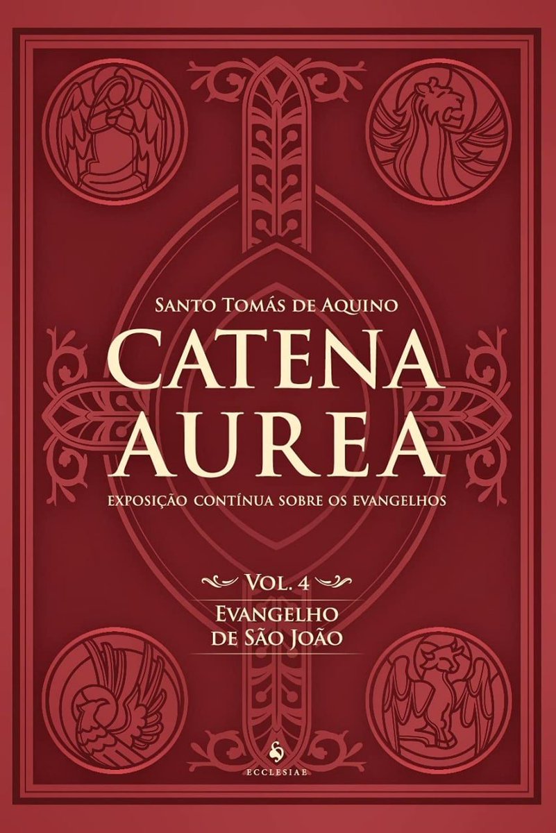 Catena Aurea
por Santo Tomás de Aquino
Vol. 1: Evangelho de São Mateus
amzn.to/3t2sdu5
Vol. 2: Evangelho de São Marcos
amzn.to/3t0CdUC
Vol. 3: Evangelho de São Lucas
amzn.to/3E11Gn3
Vol. 4: Evangelho de São João
amzn.to/3zJz7Z1