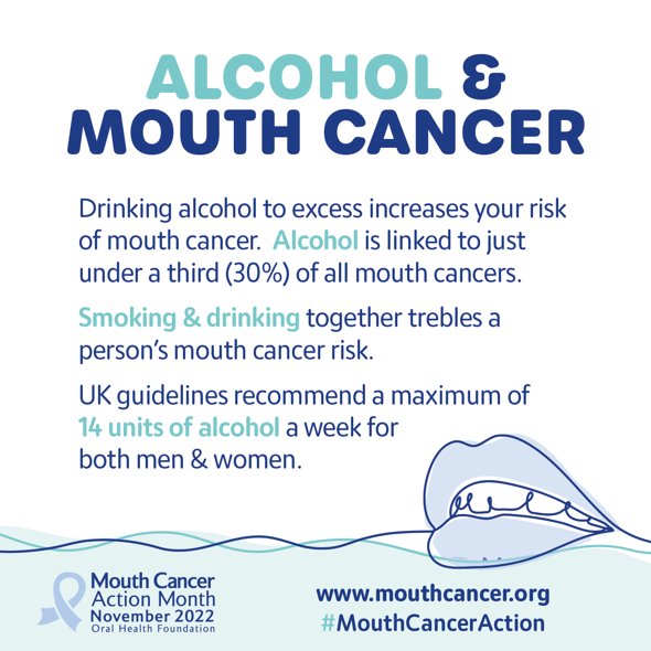 OHShetland's tweet photo. Are you #MouthAware? 

Know the risks - 
Reducing your alcohol consumption and quitting smoking are two of the best things that you can do to help prevent #MouthCancer. 
A healthy balanced diet rich in fresh vegetables and fruit can also help!

#IfInDoubtGetCheckedOut https://t.co/YG62pWaQEt
