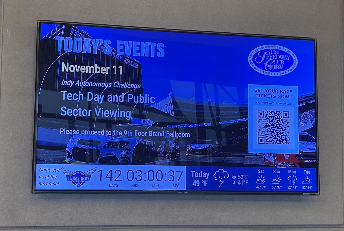 WillTownTech's tweet photo. In Fort Worth for the day with @Cisco for the #IndyAutonomous Challenge - what a great showcase for its #IoT portfolio & to witness the company's investment in educating #STEM students on the power of #automation https://t.co/UFVQTbfEaR