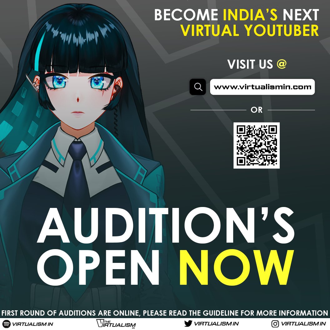 VirtualismIn's tweet image. #Virtualism IN Gen 1 Vtuber auditions