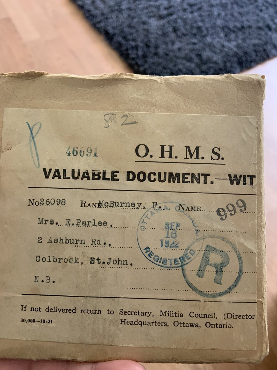 YSJRob's tweet photo. @robertwlk These were mailed to next of kin in 1922 and included a short letter from King George. Definitely something to cherish! https://t.co/EWlBmIzT5o