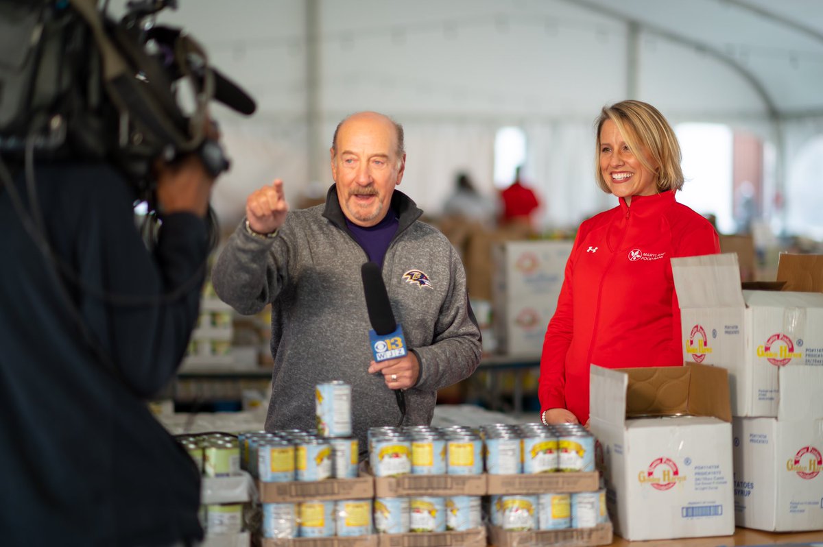 MaroonPR's tweet photo. We’re pleased with the media coverage we secured for @MDFoodBank’s fantastic #PackToGiveBack event. Including the front page of Saturday’s @baltimoresun and live hits on site with @MartyBassWJZ / @wjz. Learn more about the impact MFB makes in MD: https://t.co/oGJxAf31E4 https://t.co/5MGSBgwT69